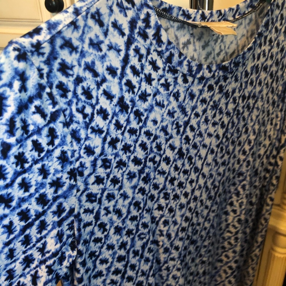 Michael Kors Long Sleeve Dress - Tie Dye Blue - Picture 3 of 5